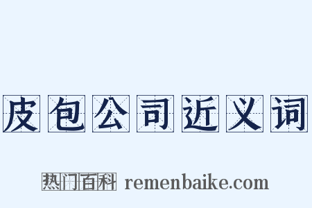 皮包公司近义词是什么意思的图片